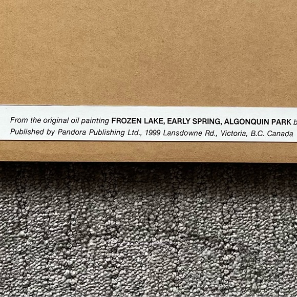 A.Y. Jackson Frozen Lake Early Spring - Picture 6 of 9